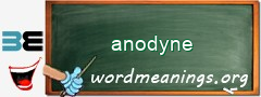 WordMeaning blackboard for anodyne